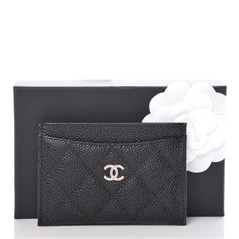 chanel classic card holder caviar price|Chanel Black Quilted Caviar Classic Cardholder With Chain Pale .